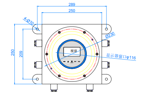 氫氣分析儀尺寸圖